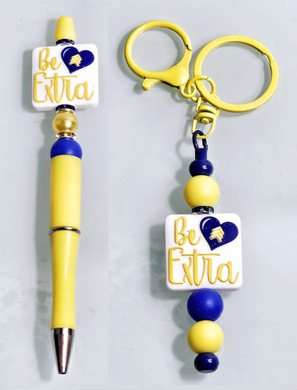 Be Extra Pens and Keychain